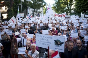 Az Együtt-PM demonstrációja Budapesten